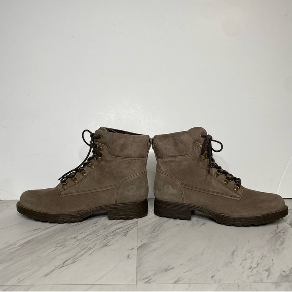 New! Born Codi Gray Suede Lace Up Boot 8 1/2 M - Picture 7 of 14